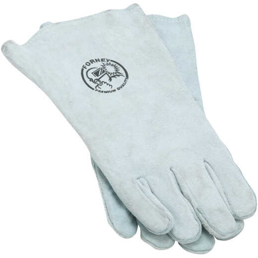 Forney Size 13-1/2 In. Gray Large Welding Gloves