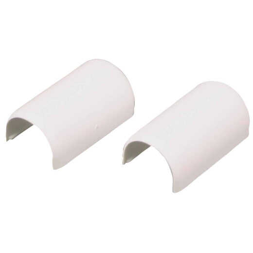 Wiremold CordMate White 9/16 In. W. x 7/16 In. D. PVC Connection Fitting (2-Pack)