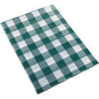 Smart Savers 52 In. W. x 70 In. L. Green & White Checkerboard Tablecloth Image 2
